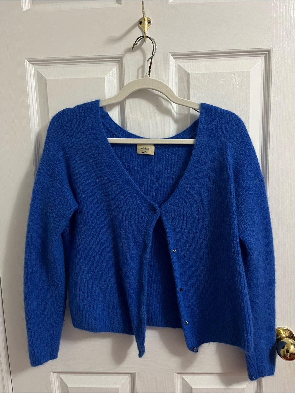 Wilfred Cobalt Blue V-Neck Button Cardigan